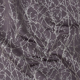 Polyester Jacquard - Amethyst Wintry Branches - British Imported