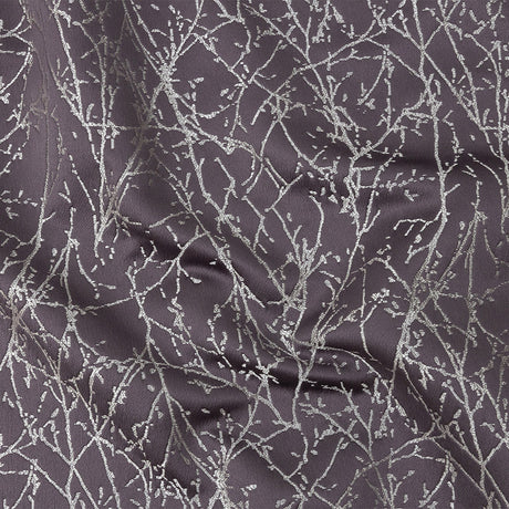 Polyester Jacquard - Amethyst Wintry Branches - British Imported