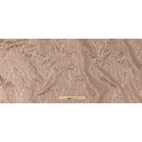 Polyester Jacquard - Blush Wintry Branches - British Imported