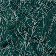 Polyester Jacquard - Emerald Wintry Branches - British Imported
