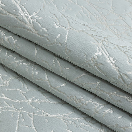 Polyester Jacquard - Glacier Wintry Branches - British Imported