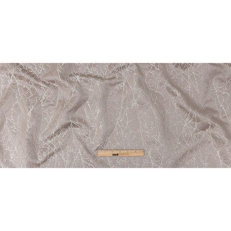 Polyester Jacquard - Lavender Wintry Branches - British Imported