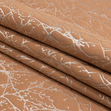 Polyester Jacquard - Rose Gold Wintry Branches - British Imported