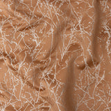 Polyester Jacquard - Rose Gold Wintry Branches - British Imported