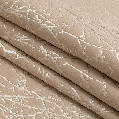 Polyester Jacquard - Shell Wintry Branches - British Imported