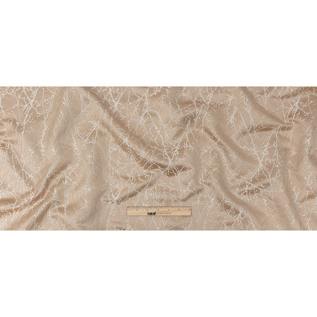 Polyester Jacquard - Shell Wintry Branches - British Imported