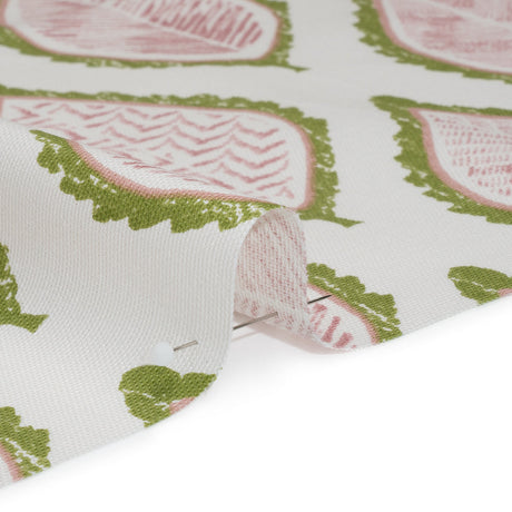 Cotton Canvas Print - Pear Textured Leaves - British Imported