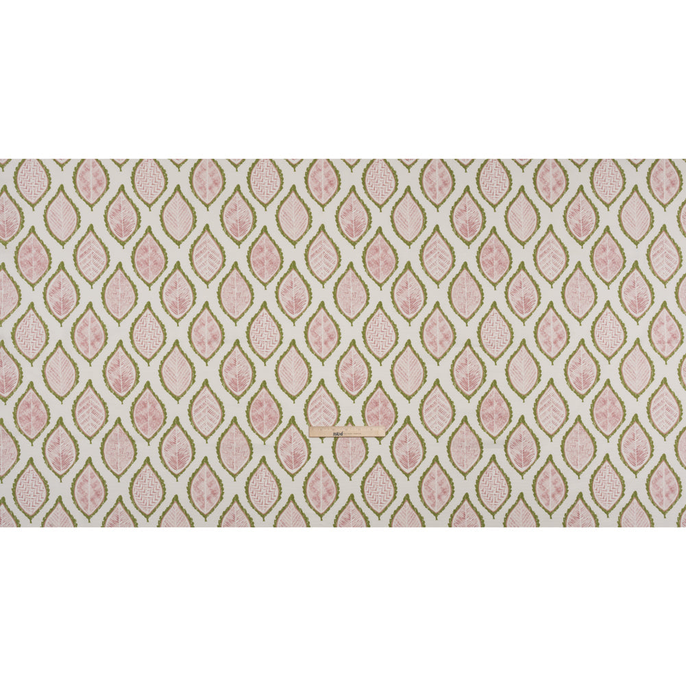 Cotton Canvas Print - Pear Textured Leaves - British Imported