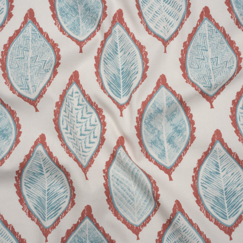 Cotton Canvas Print - Strawberry Textured Leaves - British Imported