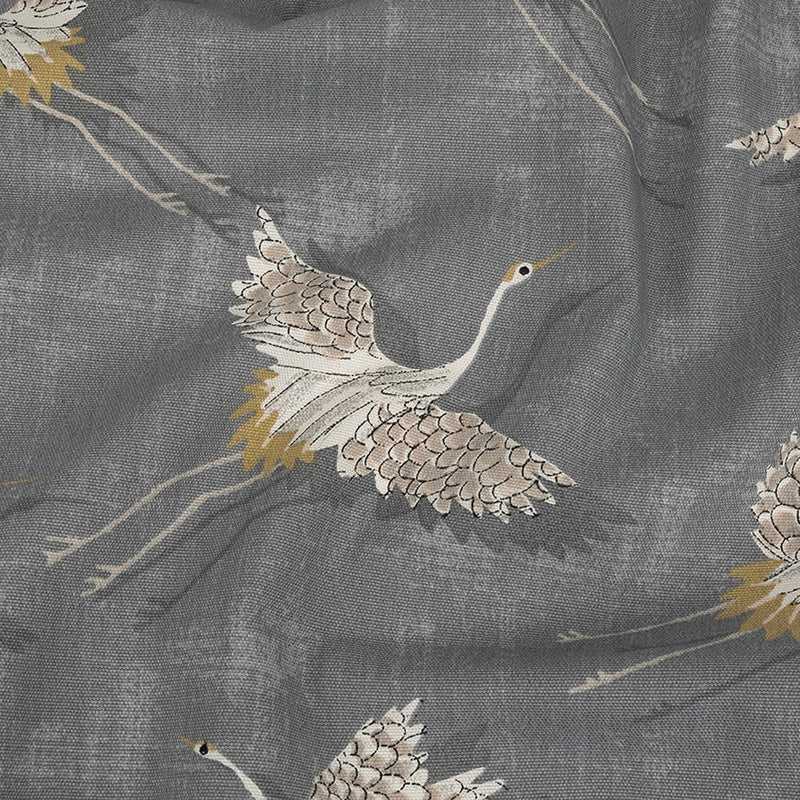 Cotton Canvas Print - Slate Cranes - British Imported