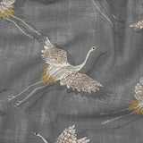 Cotton Canvas Print - Slate Cranes - British Imported