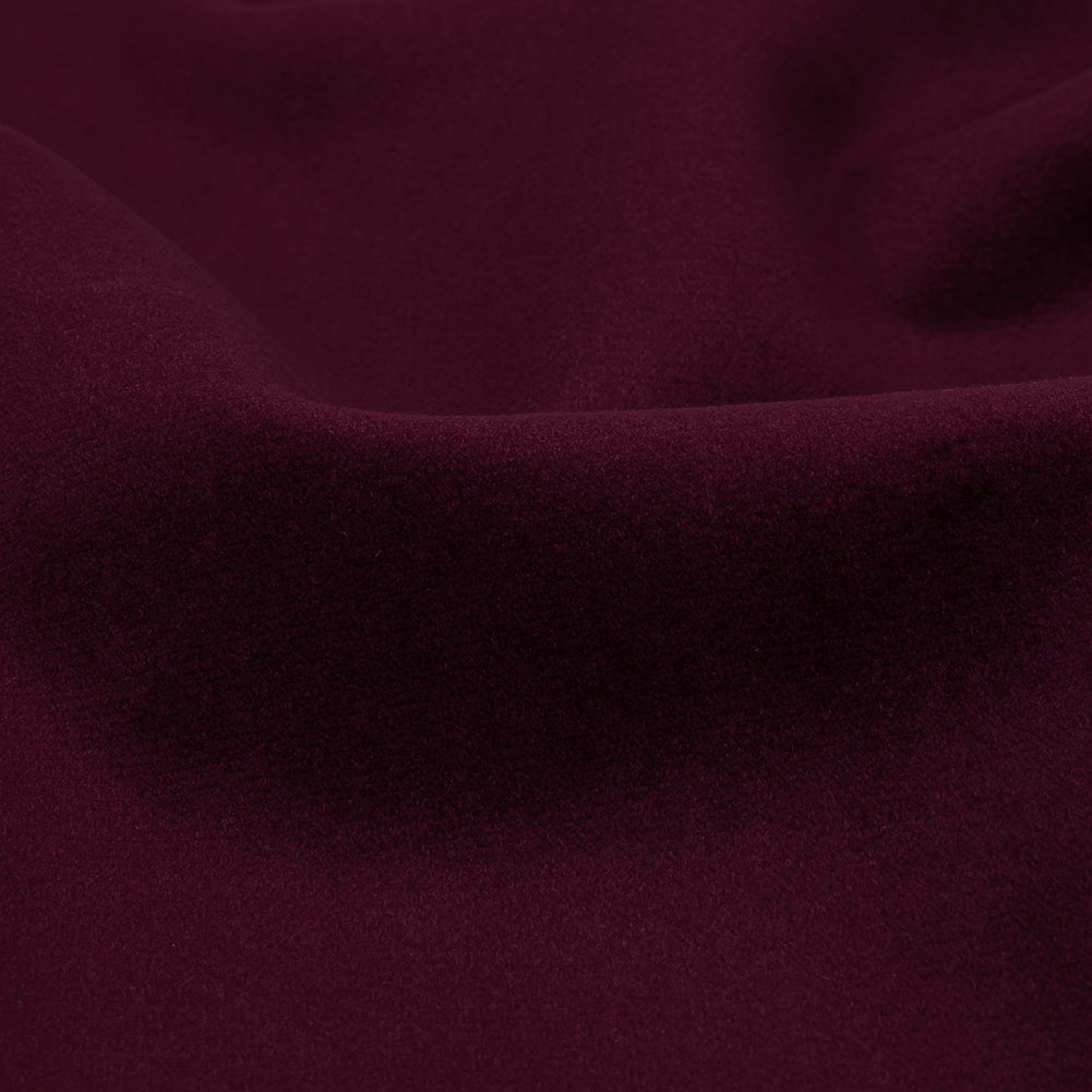 Polyester Drapery Velvet - Berry - British Imported