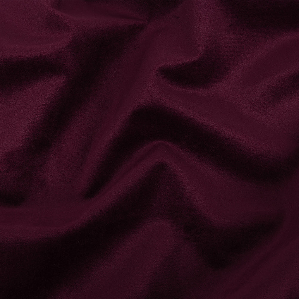 Polyester Drapery Velvet - Berry - British Imported
