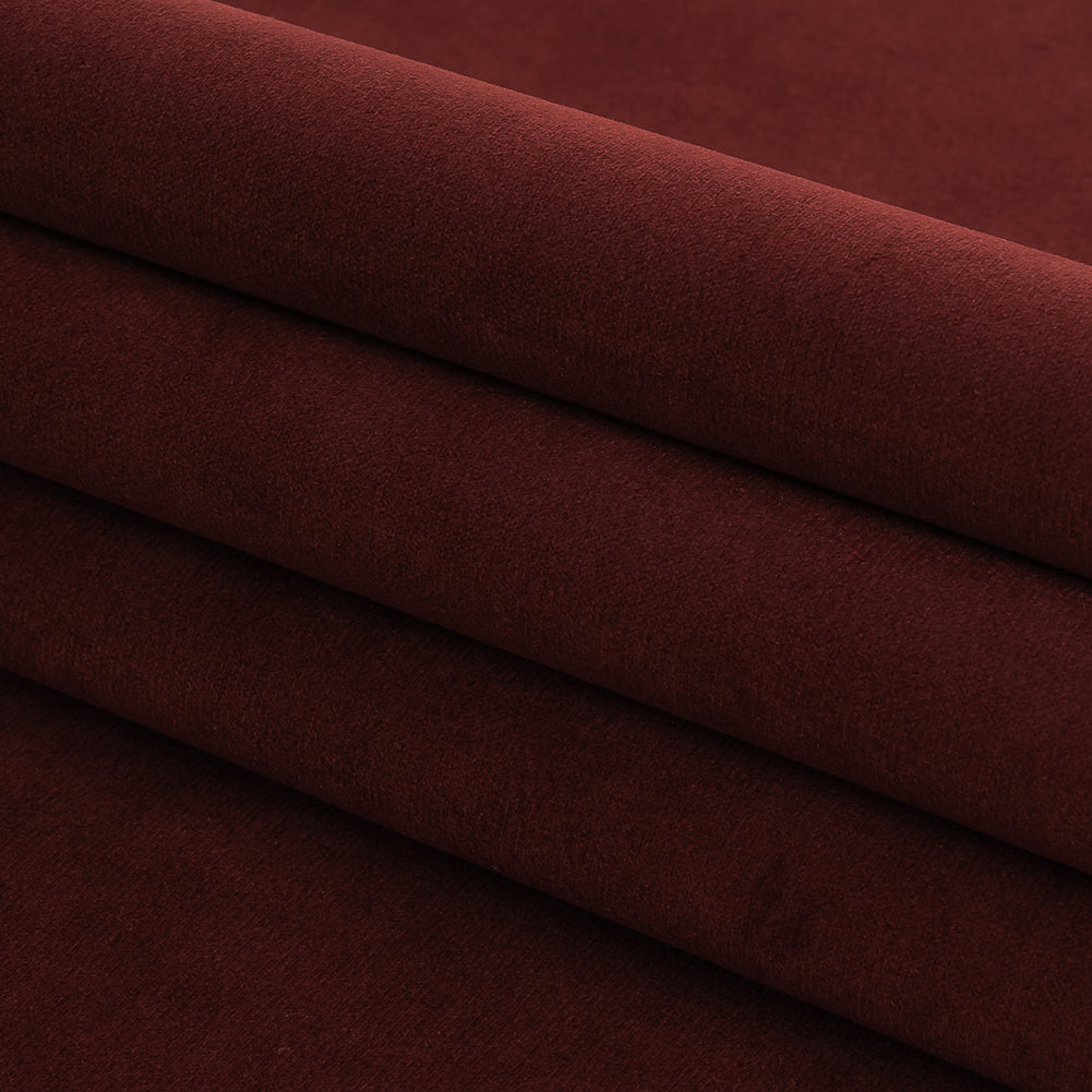 Polyester Drapery Velvet - Cherry - British Imported