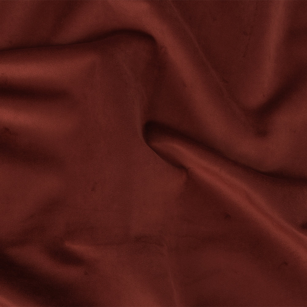 Polyester Drapery Velvet - Claret - British Imported
