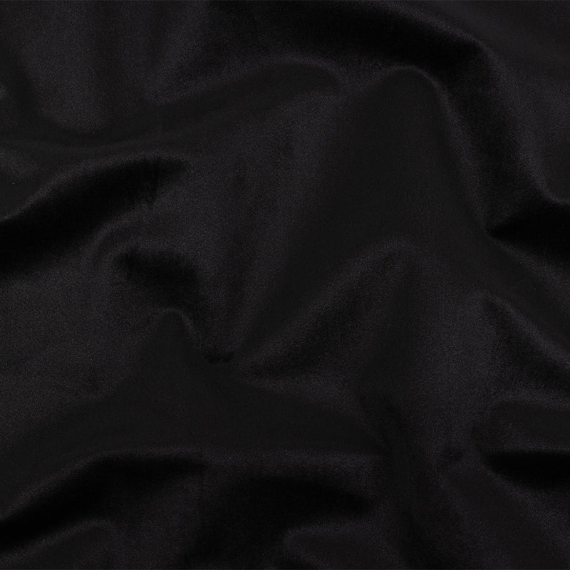 Polyester Drapery Velvet - Ebony - British Imported