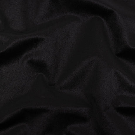 Polyester Drapery Velvet - Ebony - British Imported