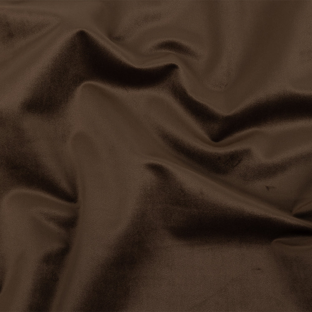 Polyester Drapery Velvet - Espresso - British Imported