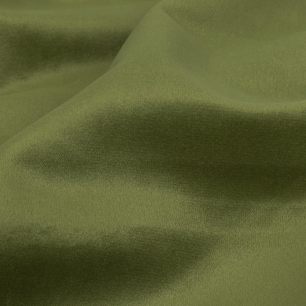 Polyester Drapery Velvet - Grass - British Imported