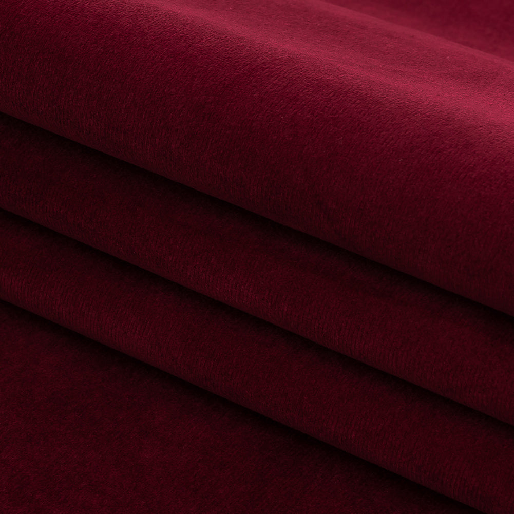 Polyester Drapery Velvet - Wine - British Imported