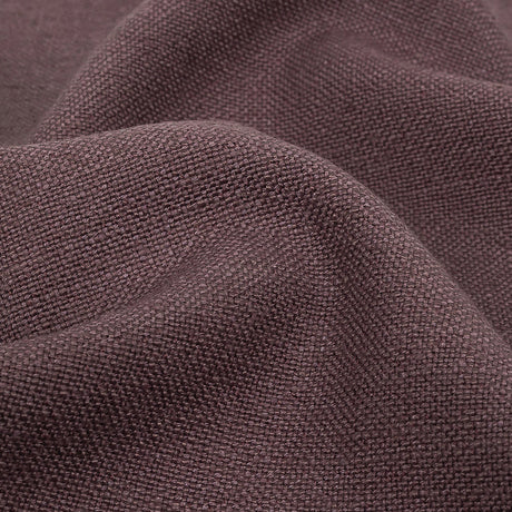 Polyester, Viscose and Linen Woven - Aubergine - British Imported