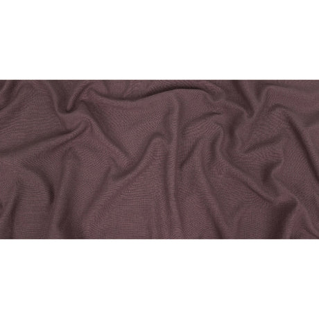 Polyester, Viscose and Linen Woven - Aubergine - British Imported