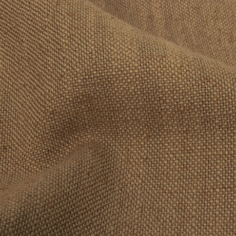 Polyester, Viscose and Linen Woven - Caramel - British Imported