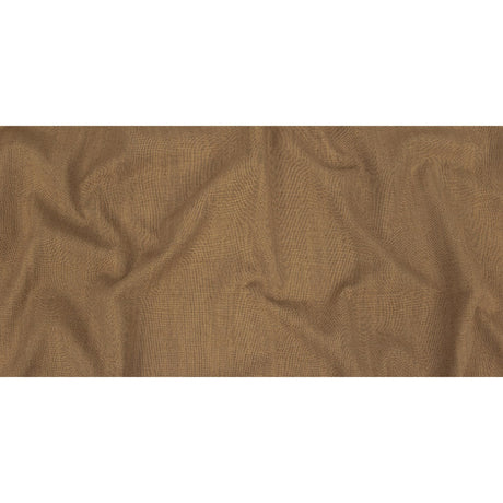 Polyester, Viscose and Linen Woven - Caramel - British Imported