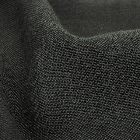 Polyester, Viscose and Linen Woven - Charcoal - British Imported