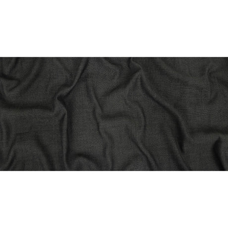 Polyester, Viscose and Linen Woven - Charcoal - British Imported