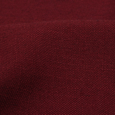 Polyester, Viscose and Linen Woven - Claret - British Imported