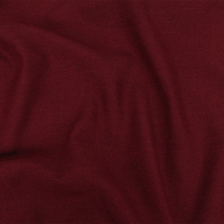 Polyester, Viscose and Linen Woven - Claret - British Imported