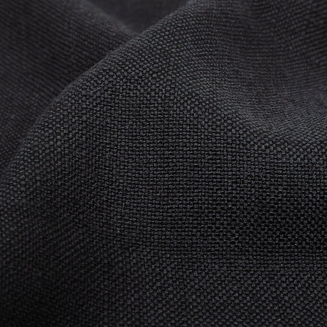 Polyester, Viscose and Linen Woven - Ebony - British Imported