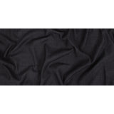 Polyester, Viscose and Linen Woven - Ebony - British Imported