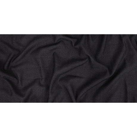 Polyester, Viscose and Linen Woven - Ebony - British Imported