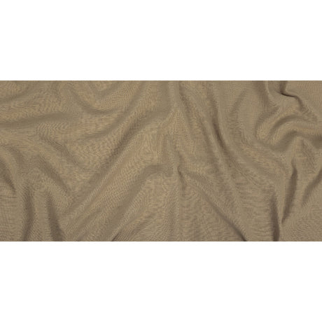 Polyester, Viscose and Linen Woven - Fawn - British Imported