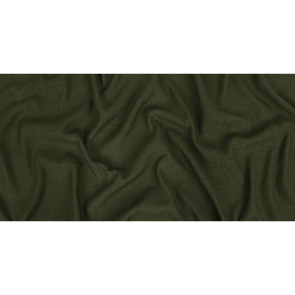 Polyester, Viscose and Linen Woven - Forest - British Imported