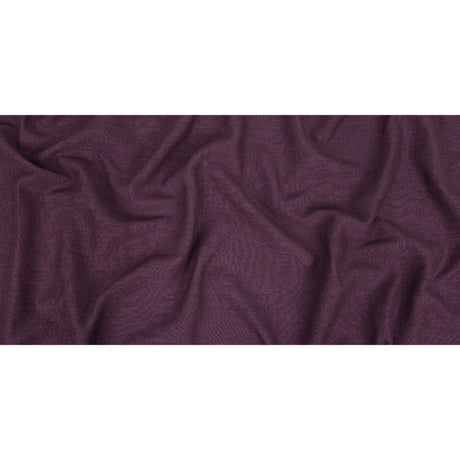 Polyester, Viscose and Linen Woven - Grape - British Imported