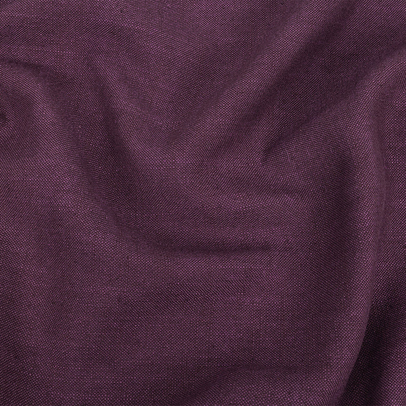 Polyester, Viscose and Linen Woven - Grape - British Imported