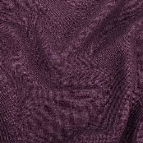 Polyester, Viscose and Linen Woven - Grape - British Imported