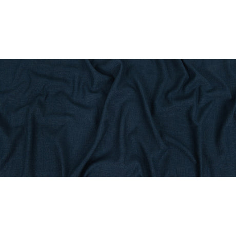 Polyester, Viscose and Linen Woven - Indigo - British Imported