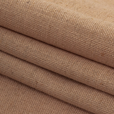 Polyester, Viscose and Linen Woven - Nude - British Imported