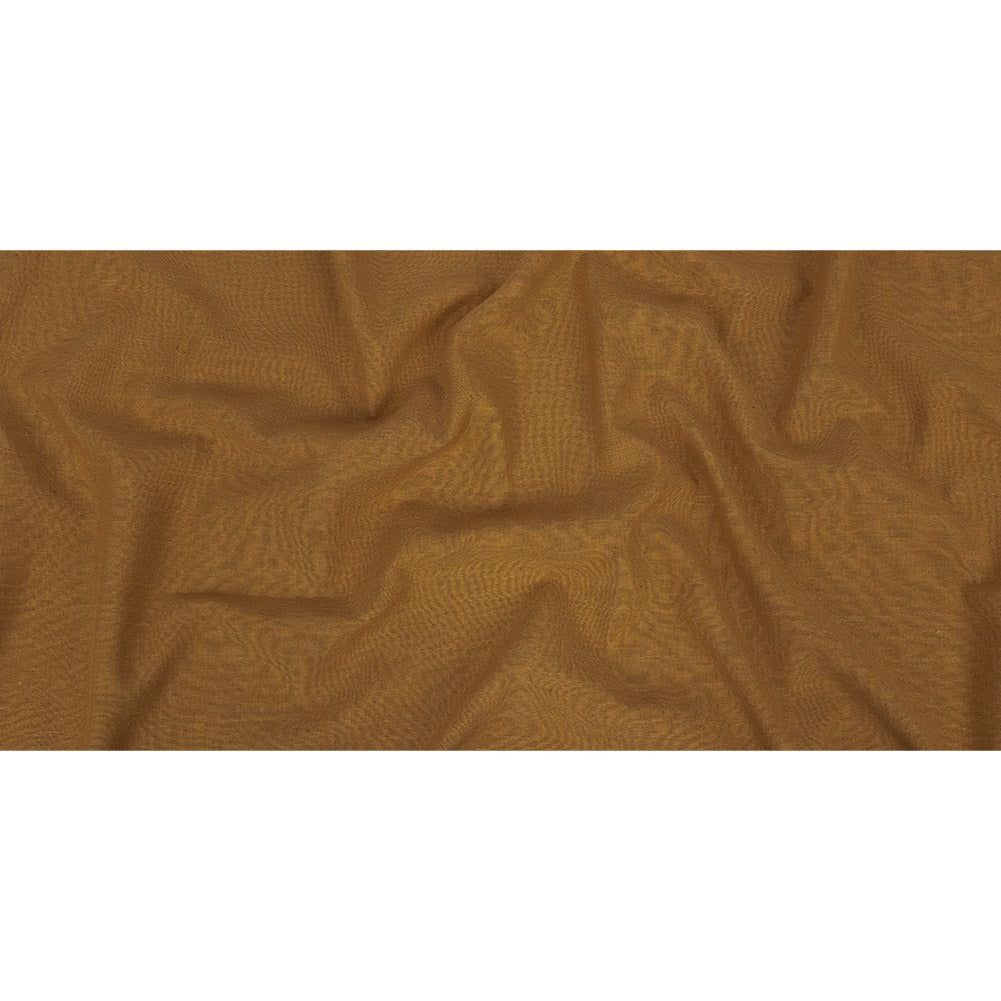 Polyester, Viscose and Linen Woven - Ochre - British Imported