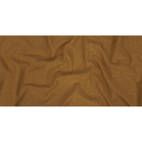 Polyester, Viscose and Linen Woven - Ochre - British Imported