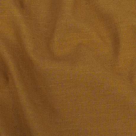 Polyester, Viscose and Linen Woven - Ochre - British Imported