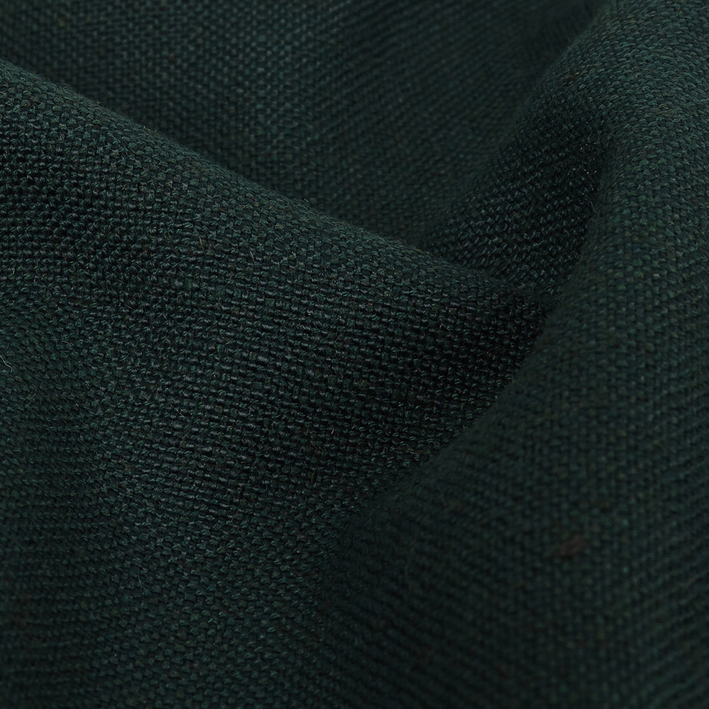 Polyester, Viscose and Linen Woven - Pine - British Imported
