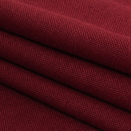 Polyester, Viscose and Linen Woven - Raspberry - British Imported