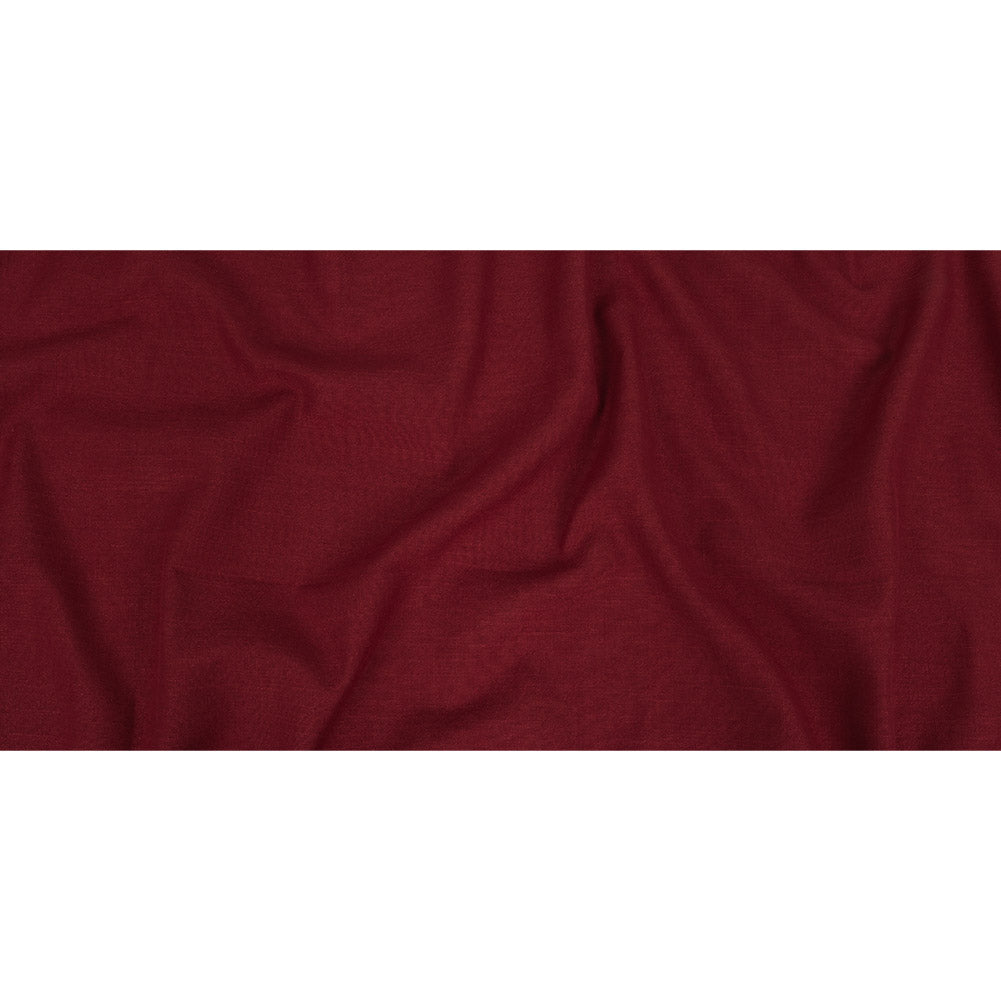 Polyester, Viscose and Linen Woven - Raspberry - British Imported