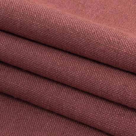 Polyester, Viscose and Linen Woven - Rose - British Imported