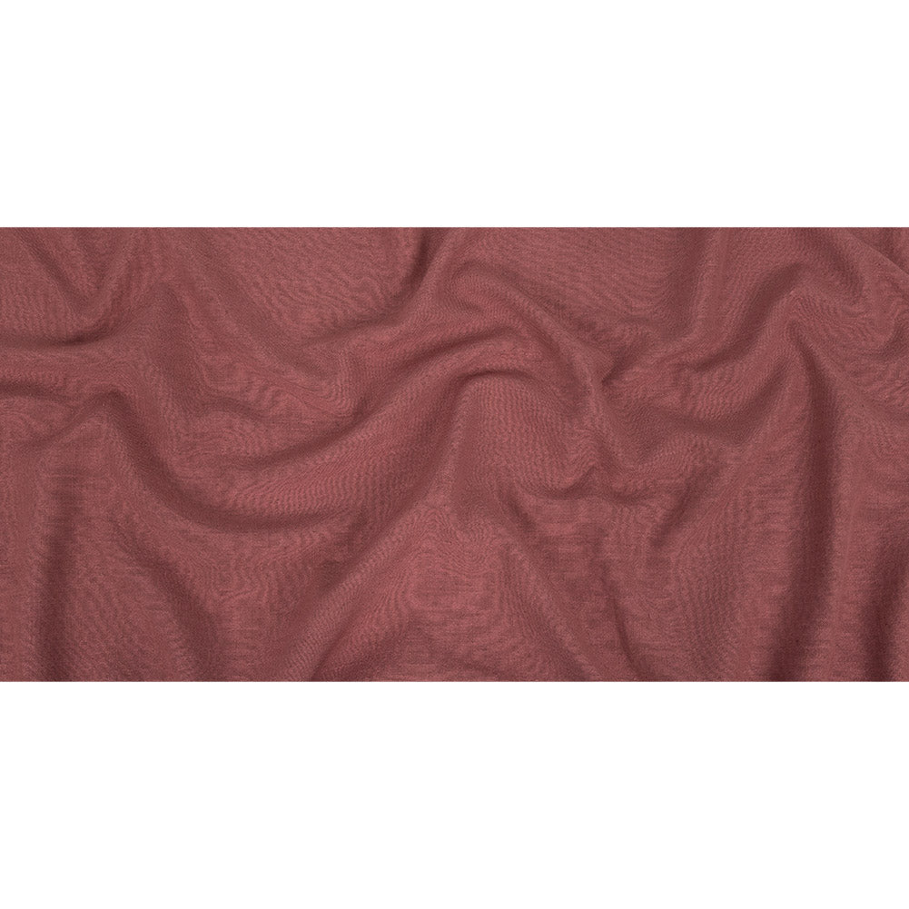 Polyester, Viscose and Linen Woven - Rose - British Imported